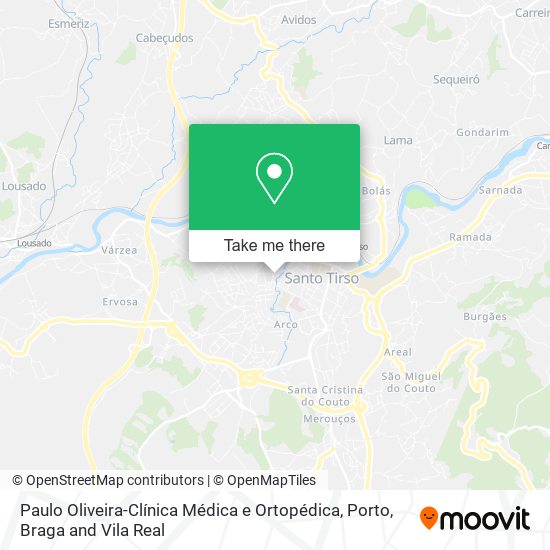 Paulo Oliveira-Clínica Médica e Ortopédica map
