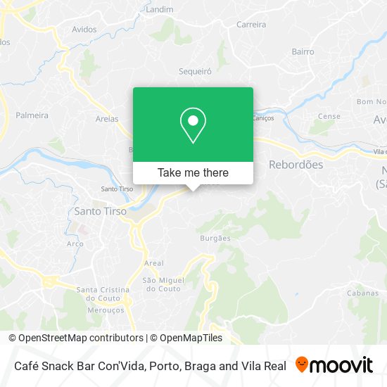 Café Snack Bar Con'Vida map