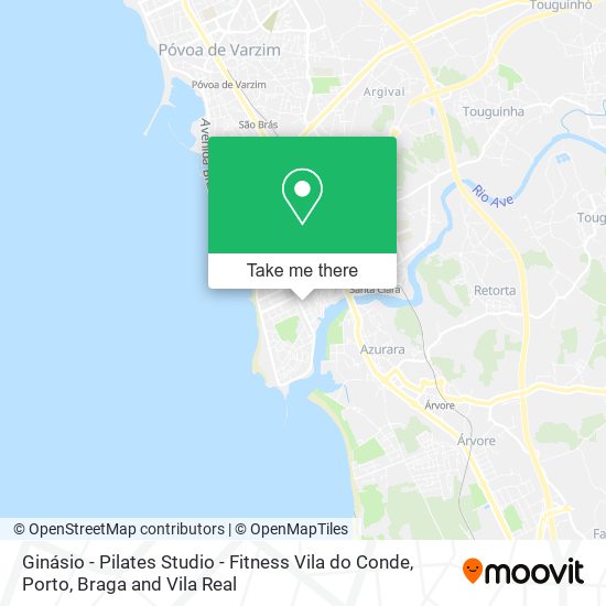 Ginásio - Pilates Studio - Fitness Vila do Conde map