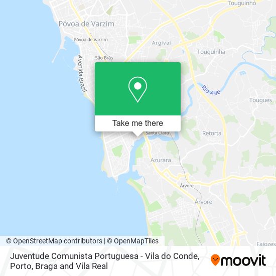 Juventude Comunista Portuguesa - Vila do Conde map
