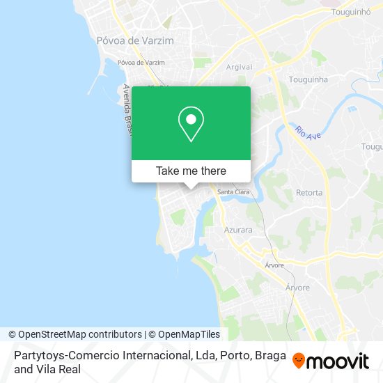 Partytoys-Comercio Internacional, Lda mapa