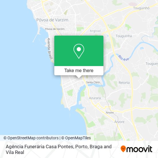 Agência Funerária Casa Pontes mapa