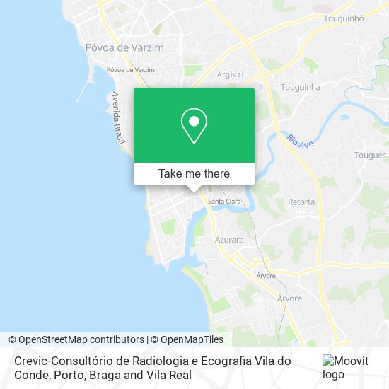 Crevic-Consultório de Radiologia e Ecografia Vila do Conde map