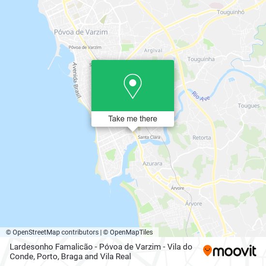 Lardesonho Famalicão - Póvoa de Varzim - Vila do Conde map