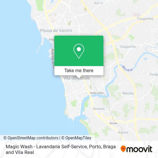 Magic Wash - Lavandaria Self-Service map