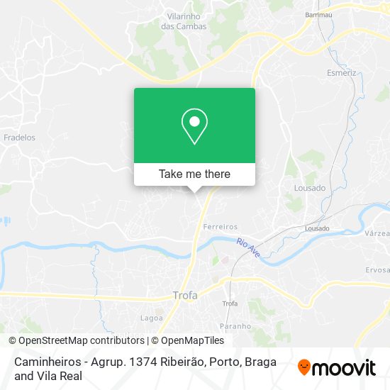 Caminheiros - Agrup. 1374 Ribeirão map