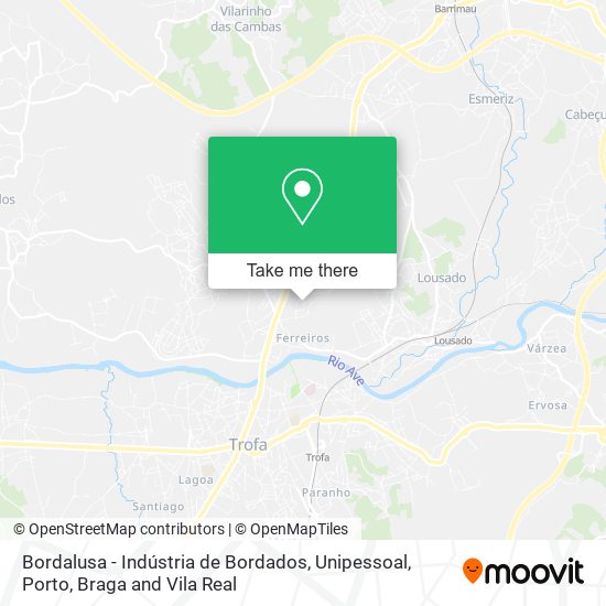 Bordalusa - Indústria de Bordados, Unipessoal map