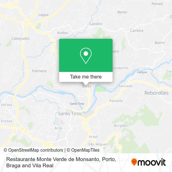 Restaurante Monte Verde de Monsanto mapa