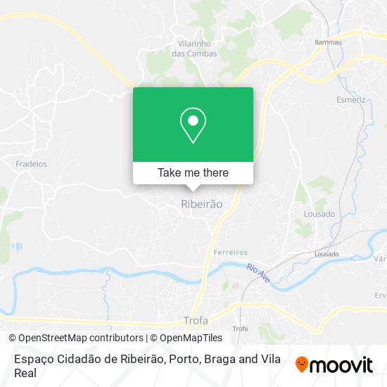 Espaço Cidadão de Ribeirão map