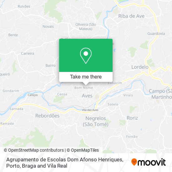 Agrupamento de Escolas Dom Afonso Henriques map