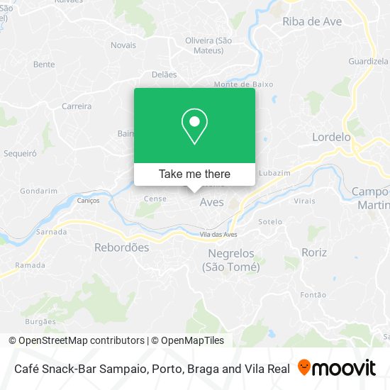 Café Snack-Bar Sampaio mapa