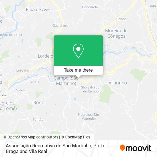 Associação Recreativa de São Martinho map