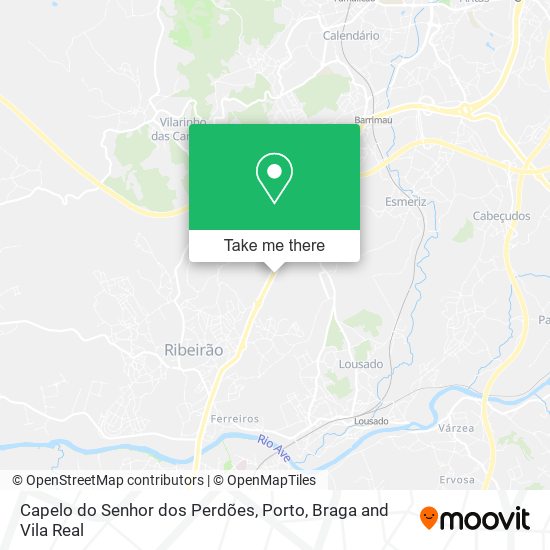 Capelo do Senhor dos Perdões mapa