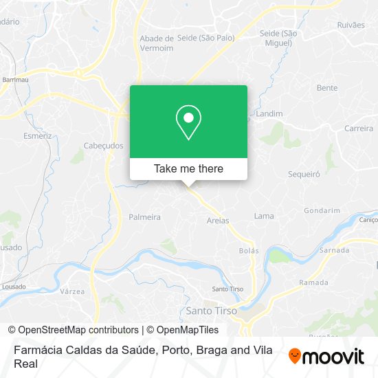 Farmácia Caldas da Saúde mapa