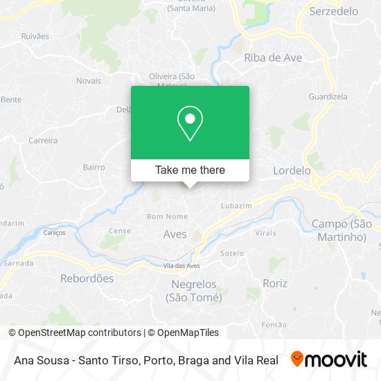 Ana Sousa - Santo Tirso mapa