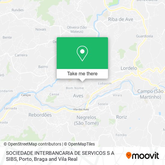 SOCIEDADE INTERBANCARIA DE SERVICOS S A SIBS map