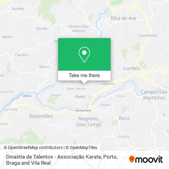 Dinastia de Talentos - Associação Karate map