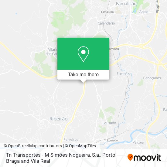 Tn Transportes - M Simões Nogueira, S.a. map