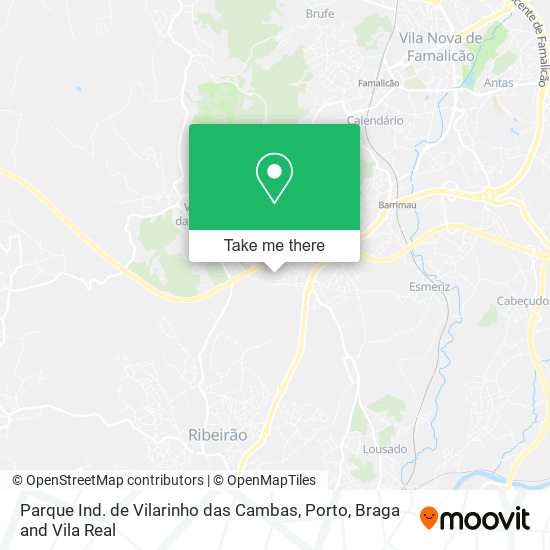 Parque Ind. de Vilarinho das Cambas mapa