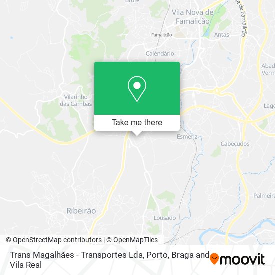 Trans Magalhães - Transportes Lda map