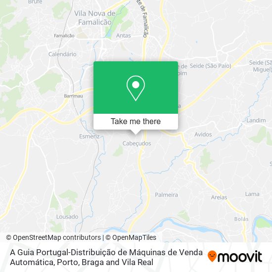 A Guia Portugal-Distribuição de Máquinas de Venda Automática map