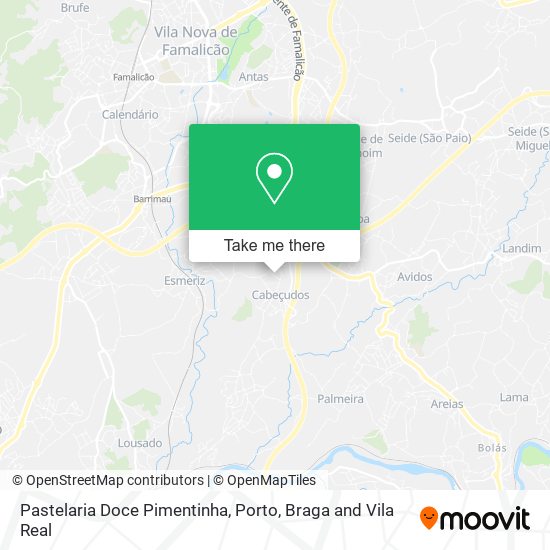 Pastelaria Doce Pimentinha mapa