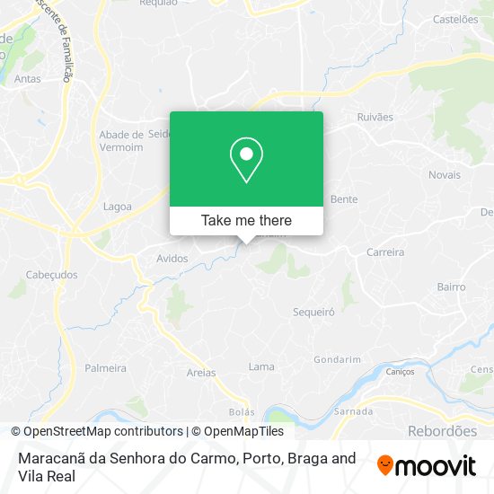 Maracanã da Senhora do Carmo map