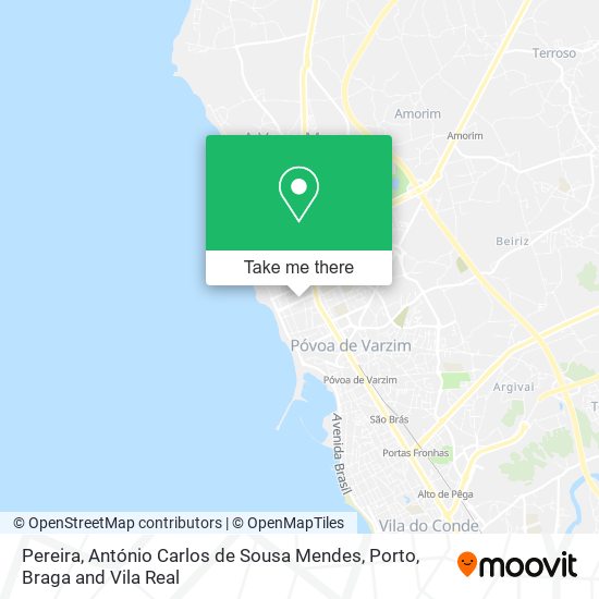 Pereira, António Carlos de Sousa Mendes map
