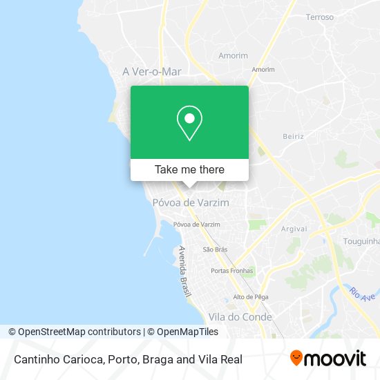 Cantinho Carioca map