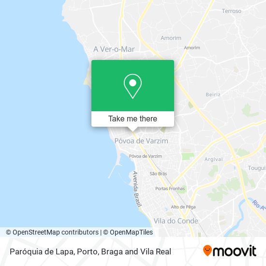 Paróquia de Lapa mapa