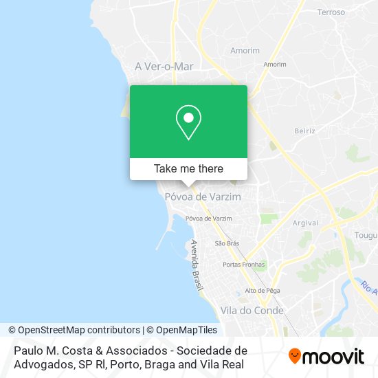 Paulo M. Costa & Associados - Sociedade de Advogados, SP Rl map