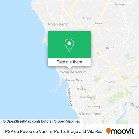 PSP da Póvoa de Varzim map