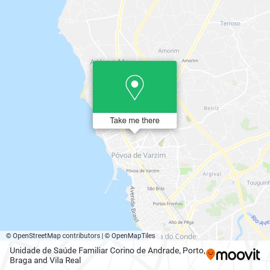 Unidade de Saúde Familiar Corino de Andrade map