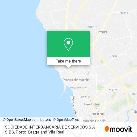 SOCIEDADE INTERBANCARIA DE SERVICOS S A SIBS map