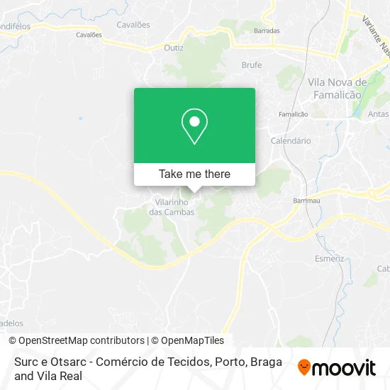 Surc e Otsarc - Comércio de Tecidos map