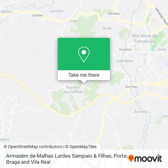 Armazém de Malhas Lurdes Sampaio & Filhas mapa