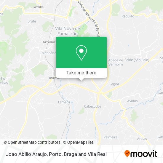 Joao Abilio Araujo map
