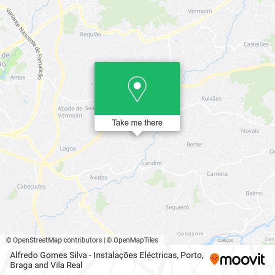 Alfredo Gomes Silva - Instalações Eléctricas mapa