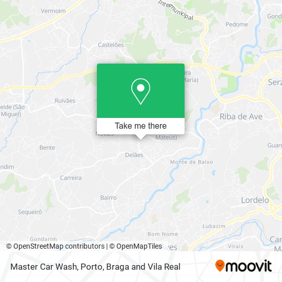 Master Car Wash map