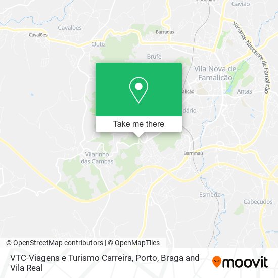 VTC-Viagens e Turismo Carreira map