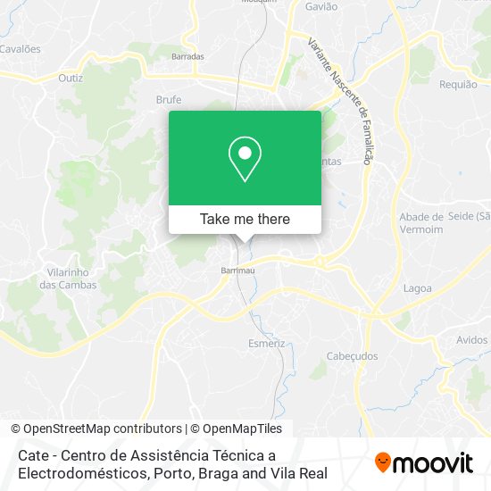 Cate - Centro de Assistência Técnica a Electrodomésticos mapa