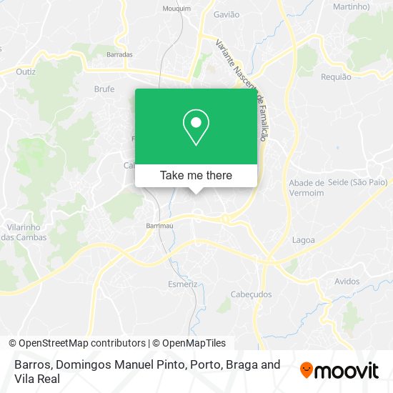 Barros, Domingos Manuel Pinto mapa