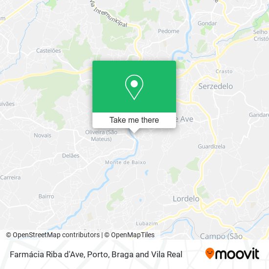 Farmácia Riba d'Ave map