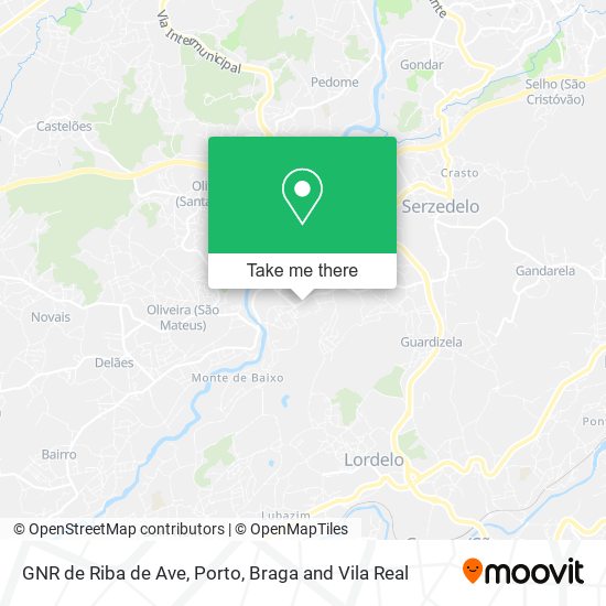 GNR de Riba de Ave map