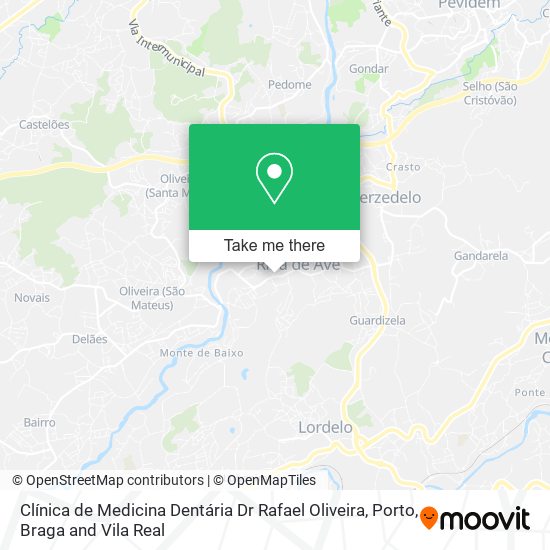 Clínica de Medicina Dentária Dr Rafael Oliveira mapa