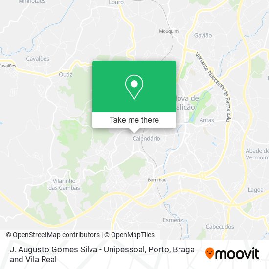 J. Augusto Gomes Silva - Unipessoal map