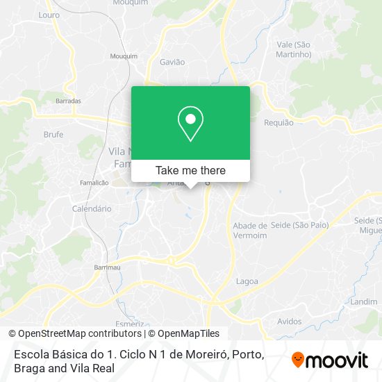 Escola Básica do 1. Ciclo N 1 de Moreiró map