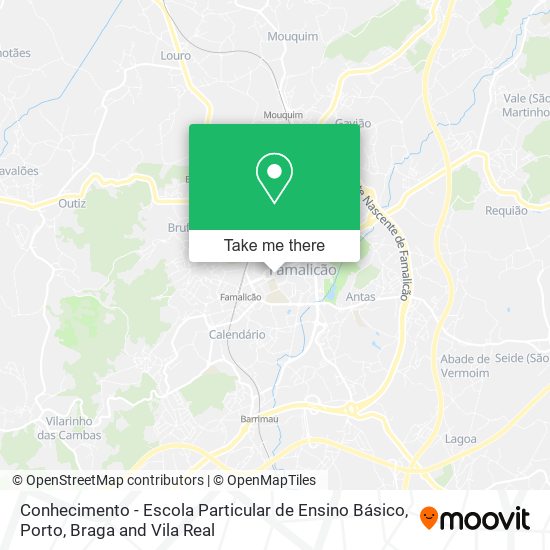 Conhecimento - Escola Particular de Ensino Básico mapa