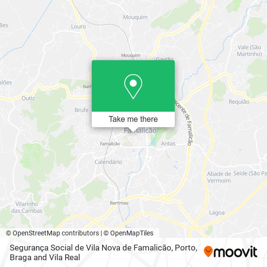 Segurança Social de Vila Nova de Famalicão map