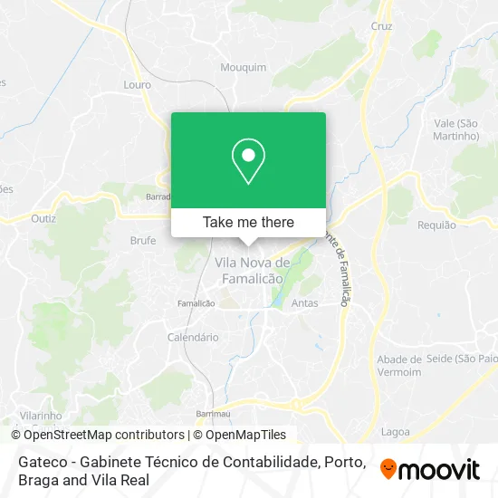 Gateco - Gabinete Técnico de Contabilidade map